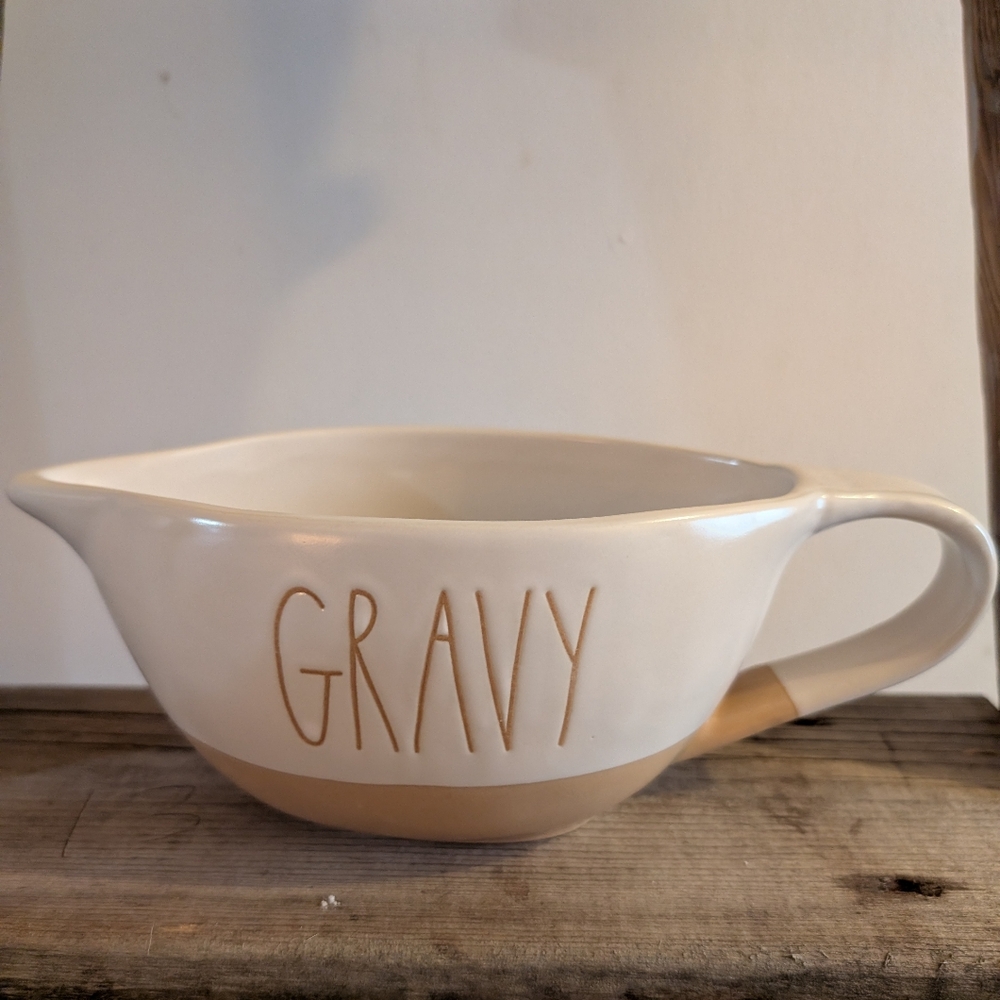 Rae Dunn Artisan Collection Tan Gravy Boat